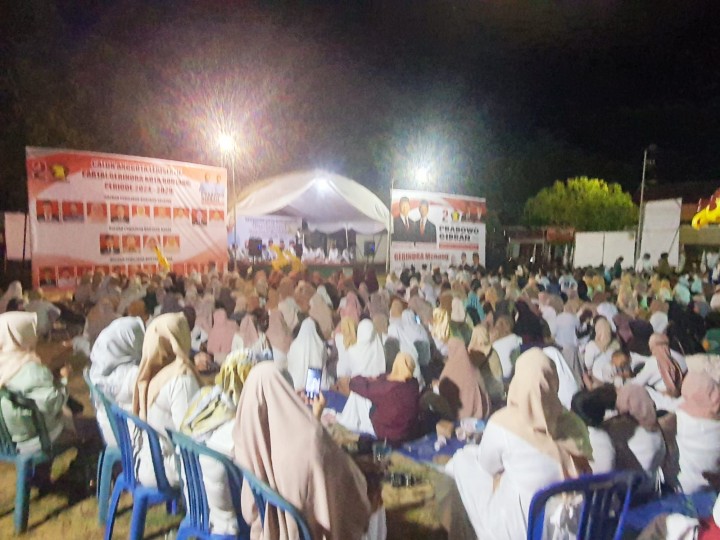 Ribuan Kader dan Simpatisan Gerindra Bontang Doa Bersama bagi Kemenangan Prabowo-Gibran