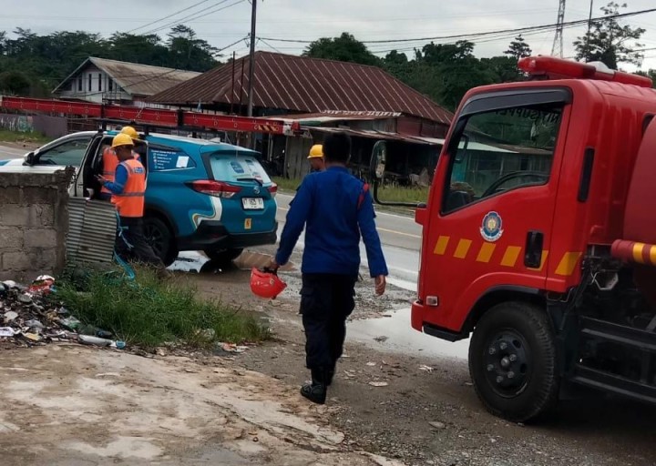 Warung Makan di Jalan Poros Bontang Samarinda Nyaris Ludes Terbakar