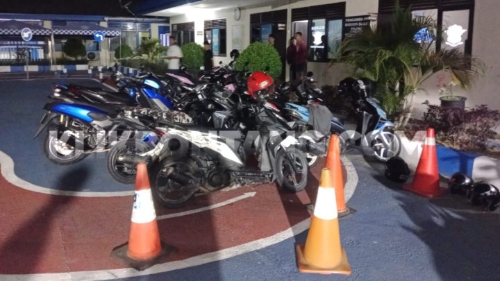 20 Motor Diduga Balap Liar Ditangkap Polantas Bontang, Ditebus Setelah Lebaran