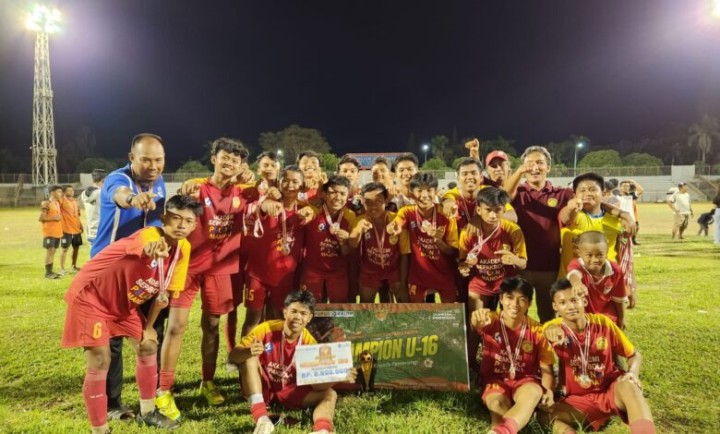 ASB Pelangi Mandau Pupuk Kaltim U-16 Sabet Juara Pertama Bontang FC Future Football Fiesta 2024