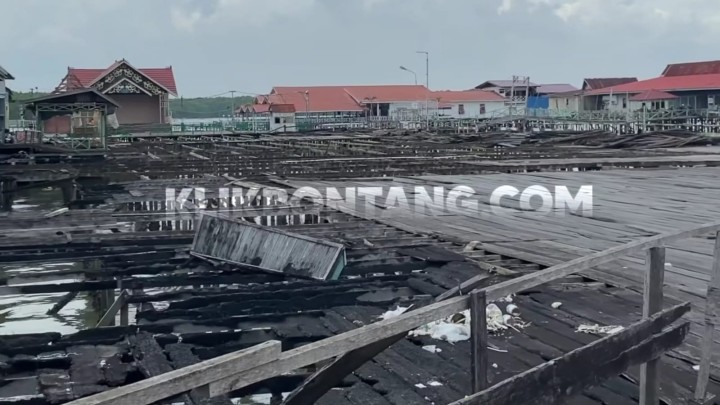 Proyek Perbaikan Panggung Utama BK Mulai Dikerjakan, Material Bekas Papan Ulin Dilelang