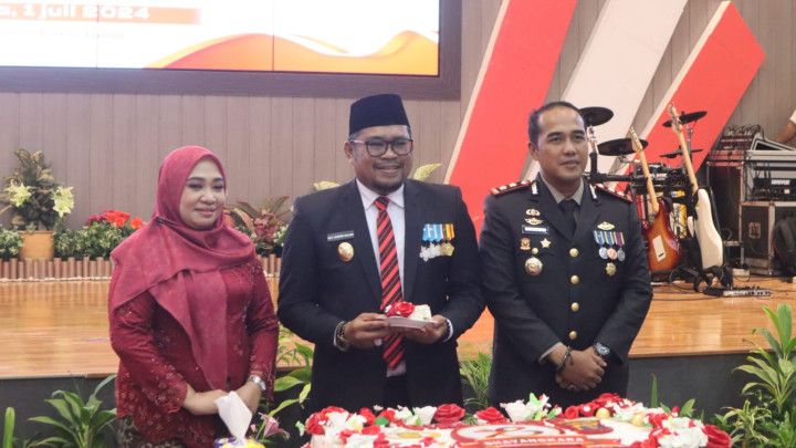 Hadiri Syukuran HUT Bhayangkara ke-78, Kasmidi Harap Sinergitas Pemerintah dengan Kepolisian Selalu Terjalin