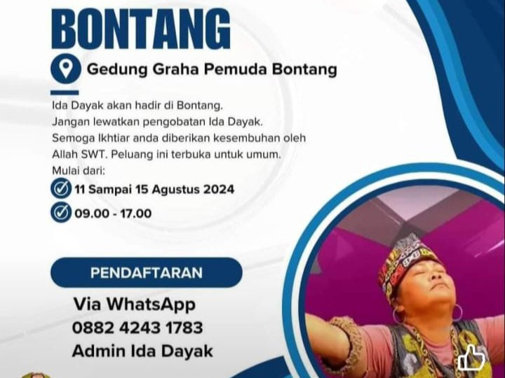 Viral Poster Ida Dayak Buka Pengobatan di Bontang, Disporapar Bantah Gedungnya Akan Dipakai 