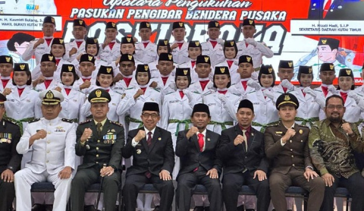 36 Anggota Paskibraka  Kutim 2024 Dikukuhkan