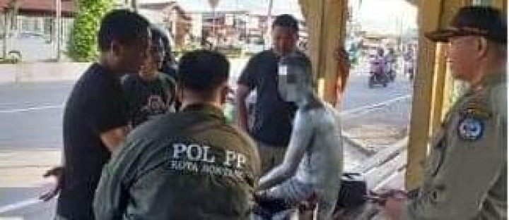 Sudah Lama Diincar karena Bikin Resah, Satpol PP Bontang Akhirnya Tangkap Manusia Silver