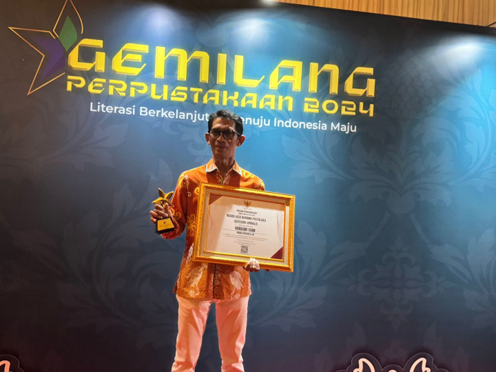 Berjasa dalam Peningkatan Literasi, Ketua PWI Bontang Raih Penghargaan Nugra Jasa Dharma Pitaloka 2024