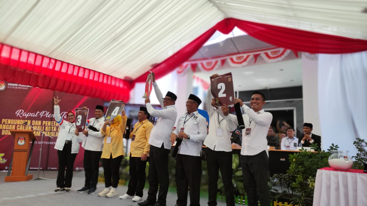 Sudah Ditetapkan, Ini Nomor Urut Paslon Pilkada Bontang 2024