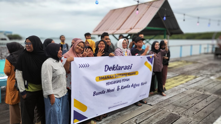 Perkuat Barisan Tingkat Kelurahan, Amanah Bontang Kuala Deklarasi Dukungan untuk Neni - Agus Haris