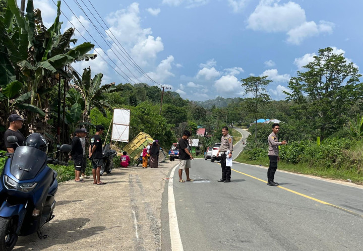 Pemotor yang Terjatuh Lalu Ditabrak Truk di Poros Bontang-Sangatta Meninggal Dunia