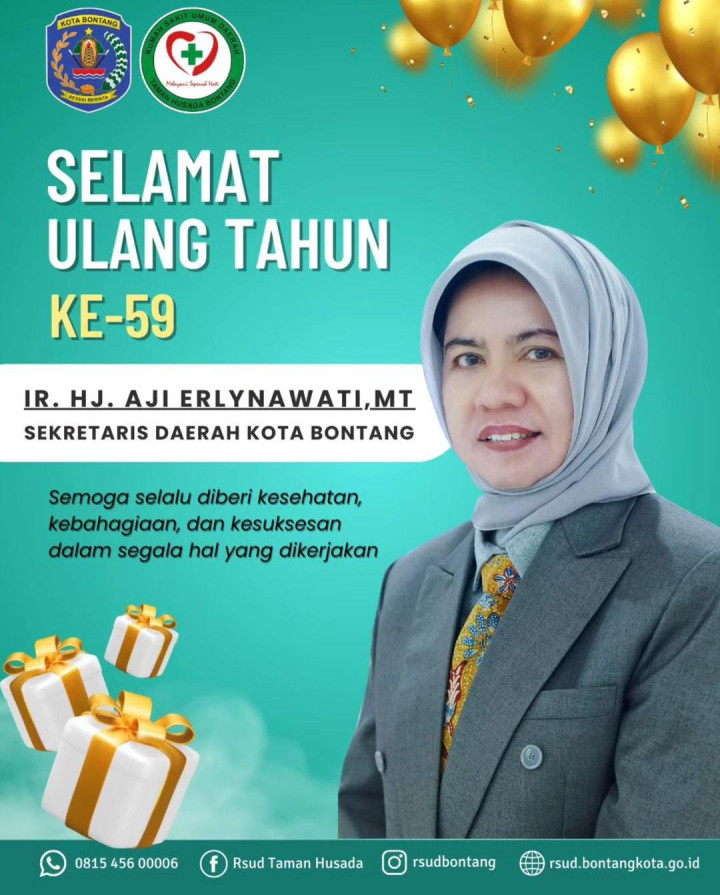 Dedikasi Sektor Kesehatan, RSUD Bontang Ucapkan Selamat Ulang Tahun kepada Sekda Bontang 