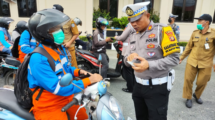 78 Pengendara Ditilang Hari Pertama Operasi Keselamatan Polres Bontang, Begini Cara Tebus Denda