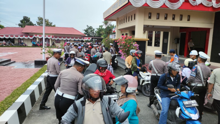 Hari Pertama Operasi Keselamatan; Polantas Polres Bontang Gelar Razia Besar-besaran, Ratusan Pengendara Terjaring