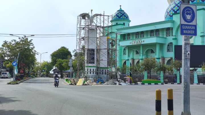 Proyek Tugu PKK Bontang yang Ramai Dihujat Publik Diperbaiki, Sudah 2 Bulan belum Rampung