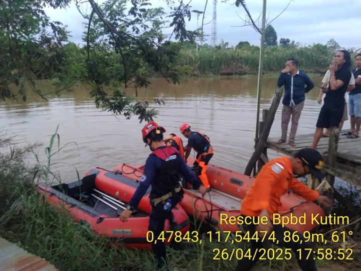 4 Jam Pencarian Bocah yang Diterkam Buaya Sangatta Masih Nihil, Warga Panggil Pawang