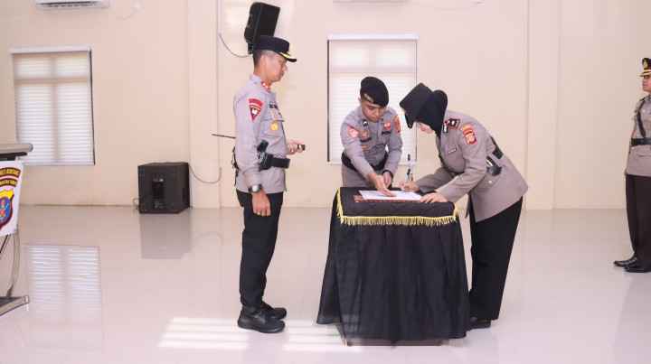 Mutasi di Polres Bontang, Wakapolres dan Kasat Intel Berganti