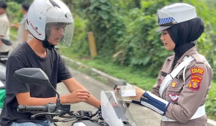 Razia Lagi, 50 Kendaraan Ditilang di Jalan Cipto Mangunkusumo Bontang
