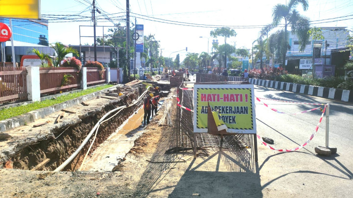 Pembangunan Drainase Tengah Kota Minus 2,5 Persen, Kontraktor Diminta Kebut Pengerjaan