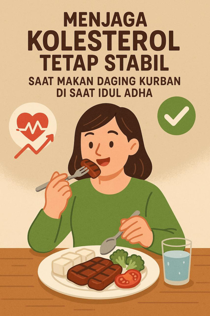 Waspada Kolestrol Naik di Idul Adha, 7 Tips Menjaga Kesehatan Tubuh saat Makan Sajian Daging Kurban