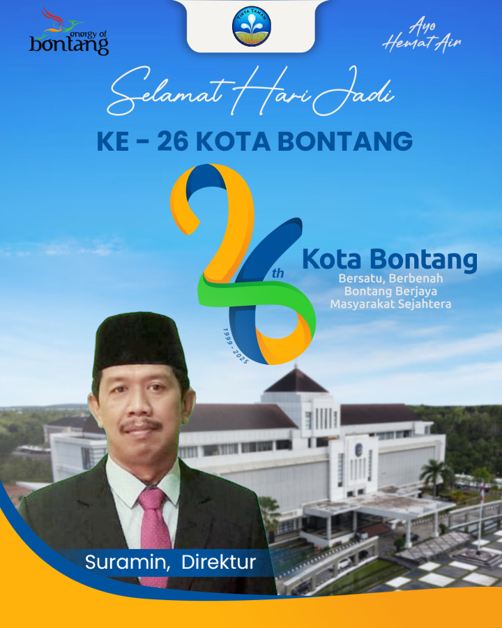 Perumda Air Minum Tirta Taman Mengucapkan Dirgahayu ke-26 Kota Bontang