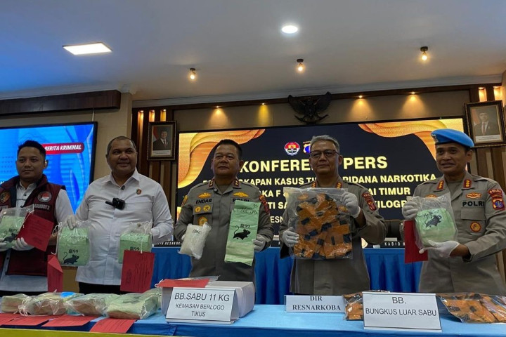 Operasi Senyap 2 Minggu; Polda Kaltim Bekuk 2 Orang Warga Bontang yang Bawa Sabu 11 Kg