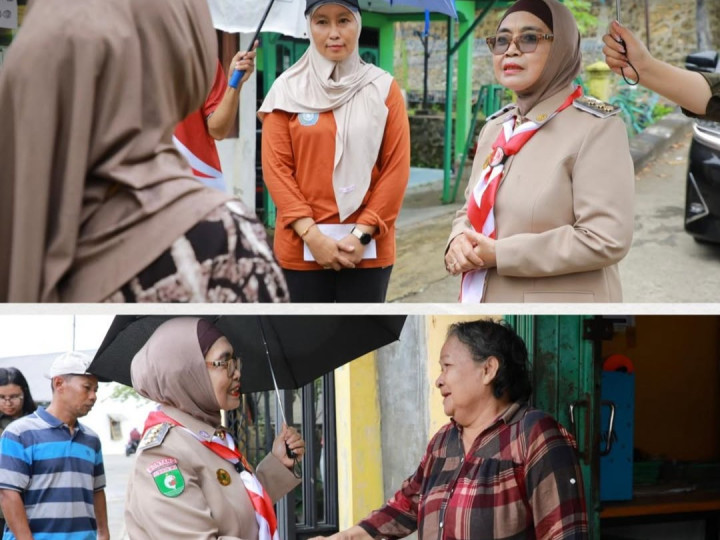 Tengok Tetangga di Bontang Barat, Neni Fokus Bantuan dan Kebersihan Lingkungan
