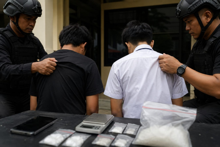 Siswa SMK di Bontang Jadi Kurir Sabu, Polisi Dalami Potensi Peredaran Narkoba di Kalangan Pelajar
