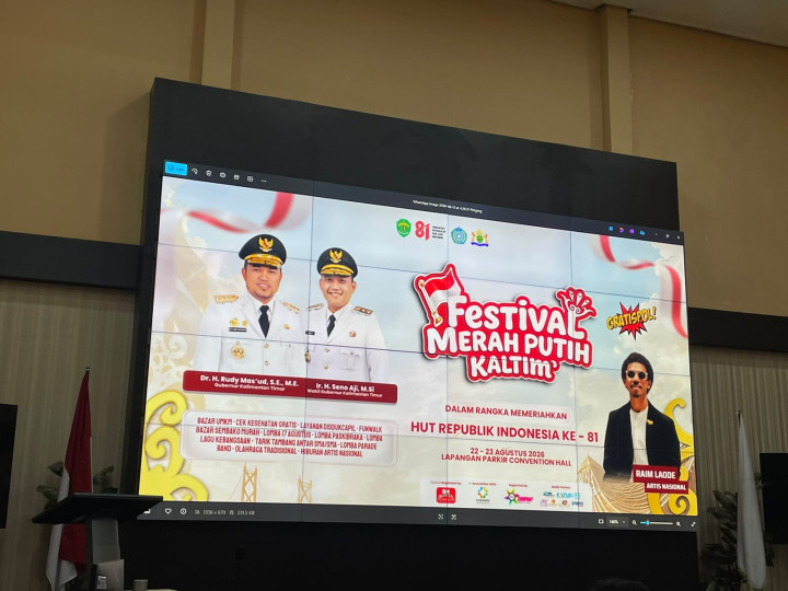 Datangkan Raim Laode di Malam Puncak Festival Merah Putih; Pemprov Sebut Artis Dibiayai Kadin Kaltim
