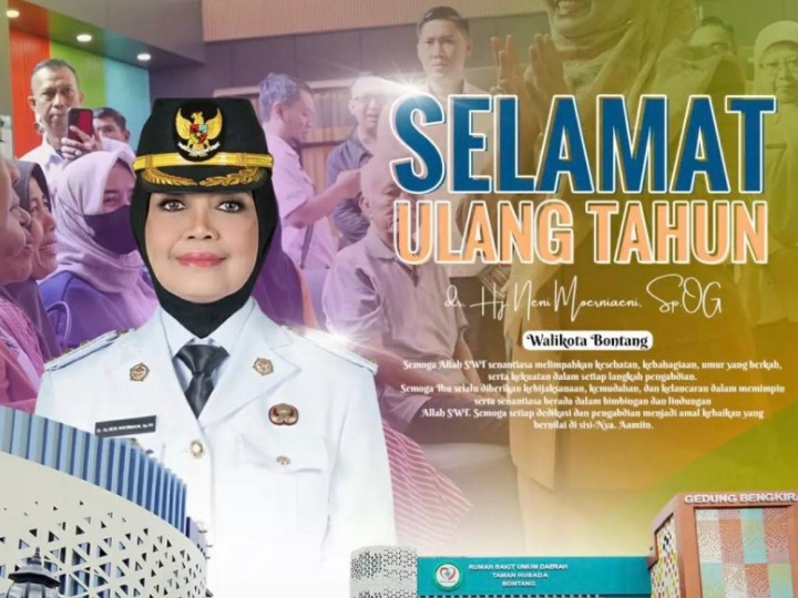 Manajemen RSUD Taman Husada Bontang Sampaikan Ucapan Selamat Ulang Tahun kepada Wali Kota Bontang Neni Moerniaeni