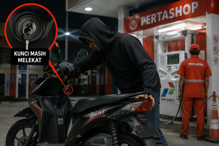 Remaja di Bontang Curi Motor di SPBU, Ngaku Hanya untuk Dipakai Pulang Tapi Seminggu Enggak Dibalikin