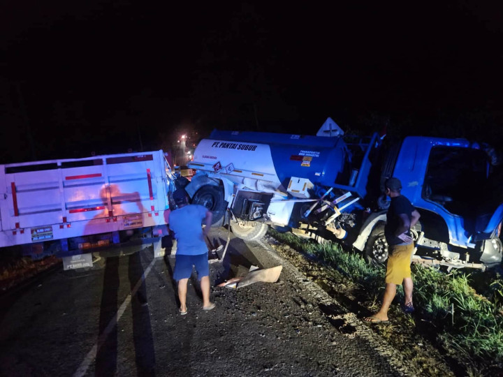 Sempat Lumpuh 9 Jam Akibat Kecelakaan Beruntun, Akses Jalan Poros Bontang-Samarinda Kembali Normal