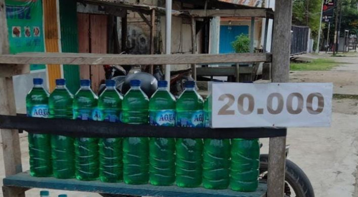 Antrean Mulai Terurai, Pengecer di Bontang Masih Jual 1,5 Liter Pertalite Harga Rp20 Ribu