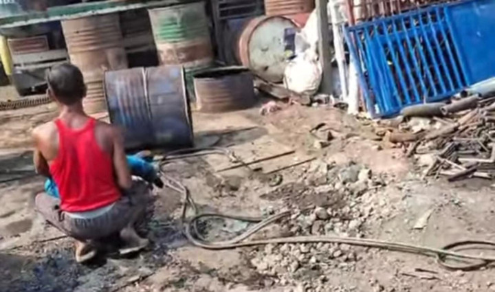 Drum Meledak saat Digurinda, Kaki Pekerja di Bontang Patah dan Luka Parah