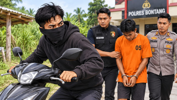 Curi Motor Petani di Marangkayu; Pelaku Curanmor Sembunyi 4 Hari di Tanjung Laut