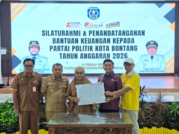 Pemkot Bontang Beri Hibah Dana Parpol Rp735 Juta, Raih Suara Terbanyak Golkar Dapat Rp205 Juta